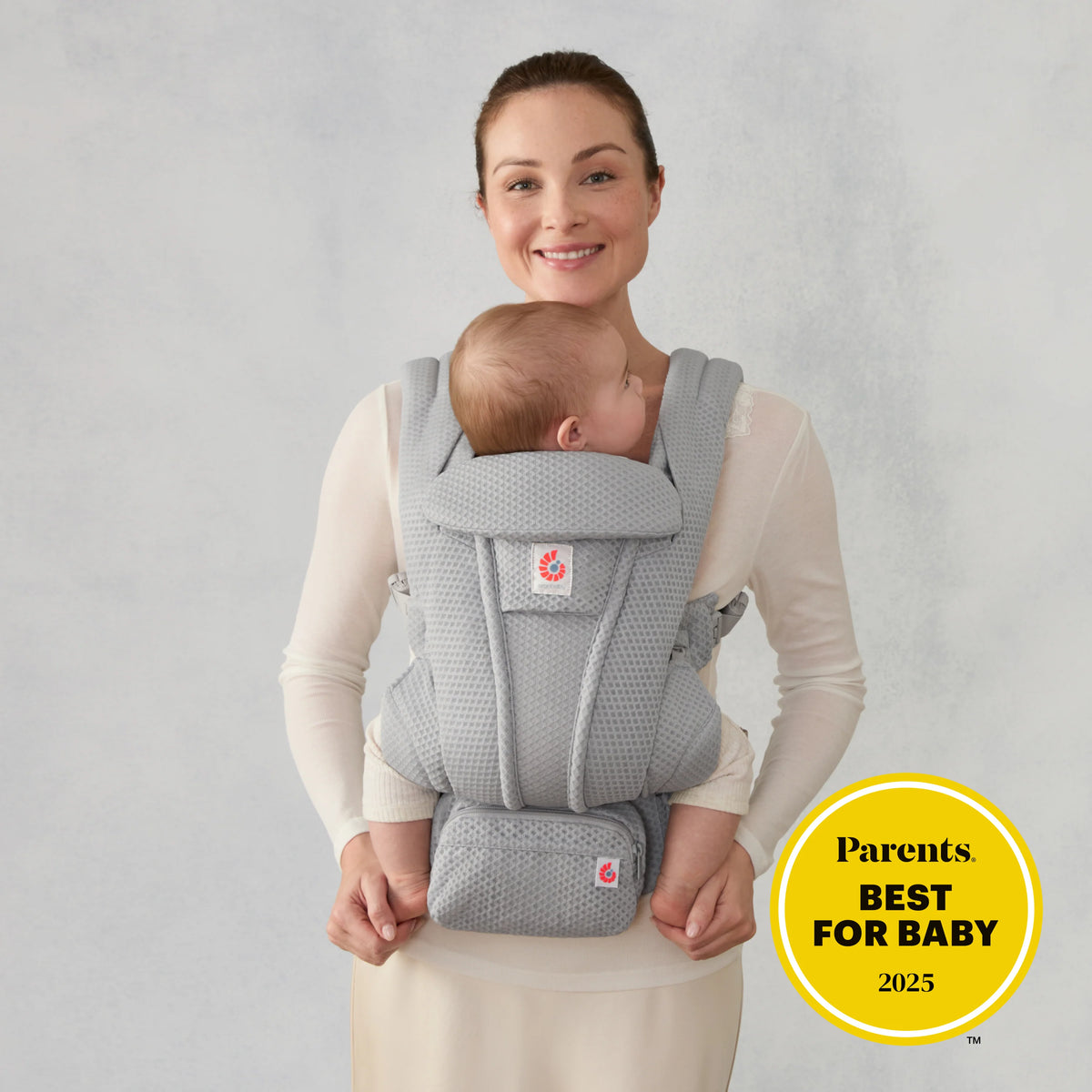 Burðarpoki Omni Deluxe Mesh - Pearl Grey