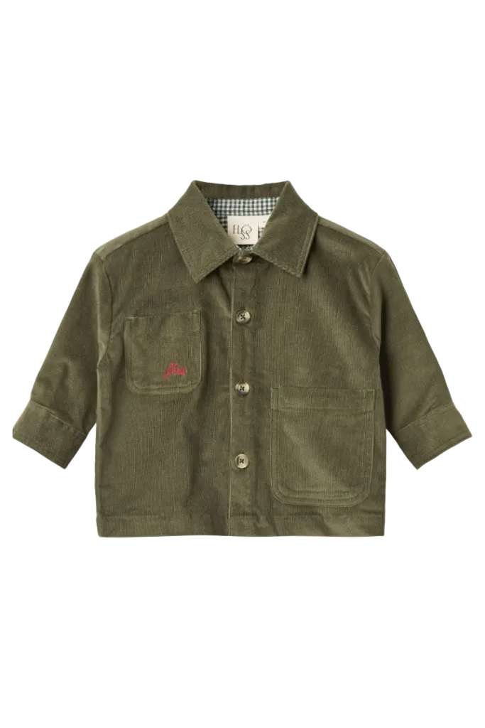 Billie Overshirt - Green Oak