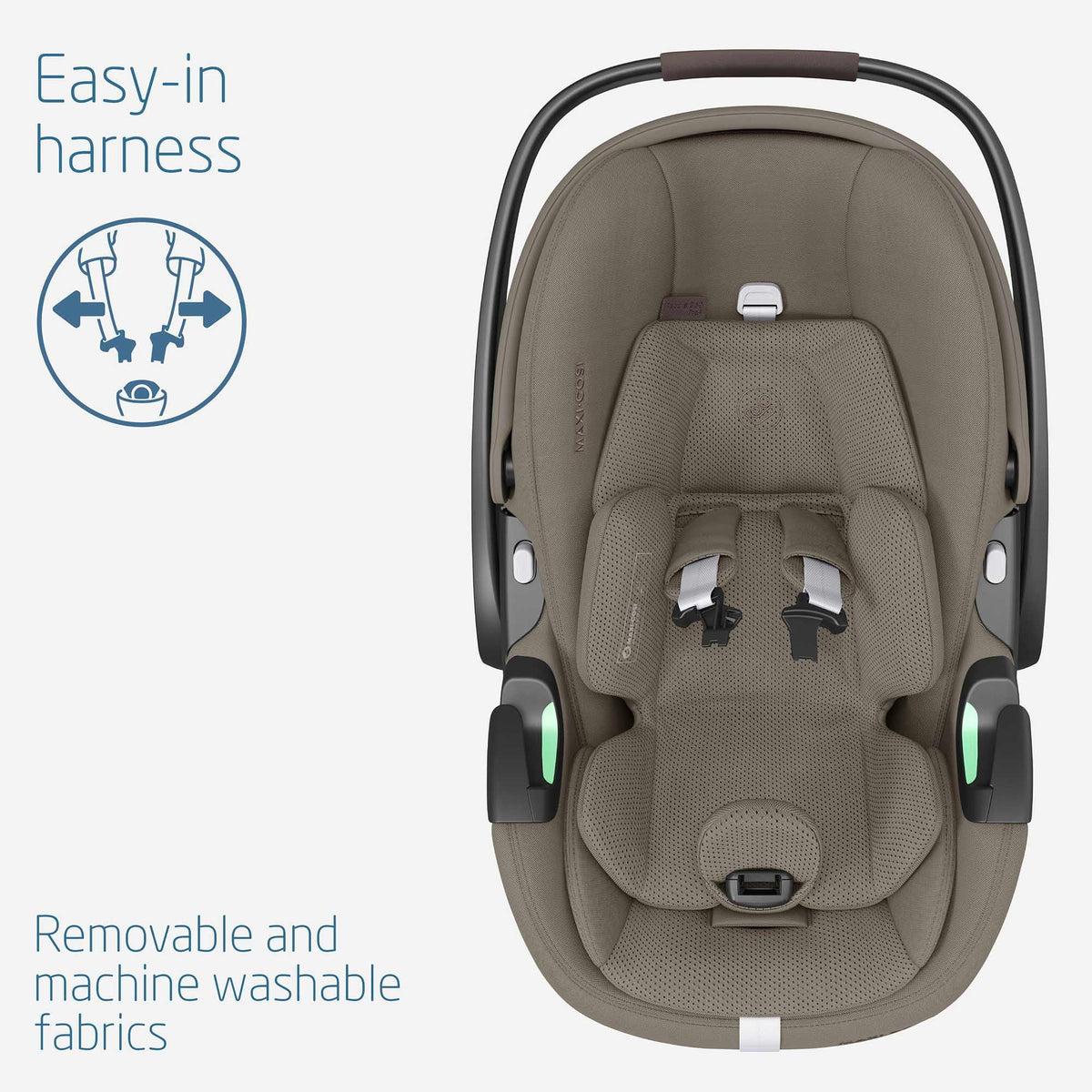 Pebble Slide Pro Car Seat - Sandy Taupe