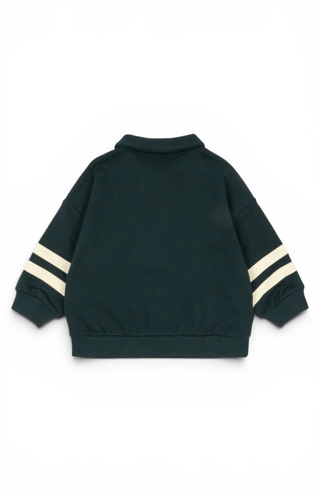Loupy Half Zip Polo - Pine Grove