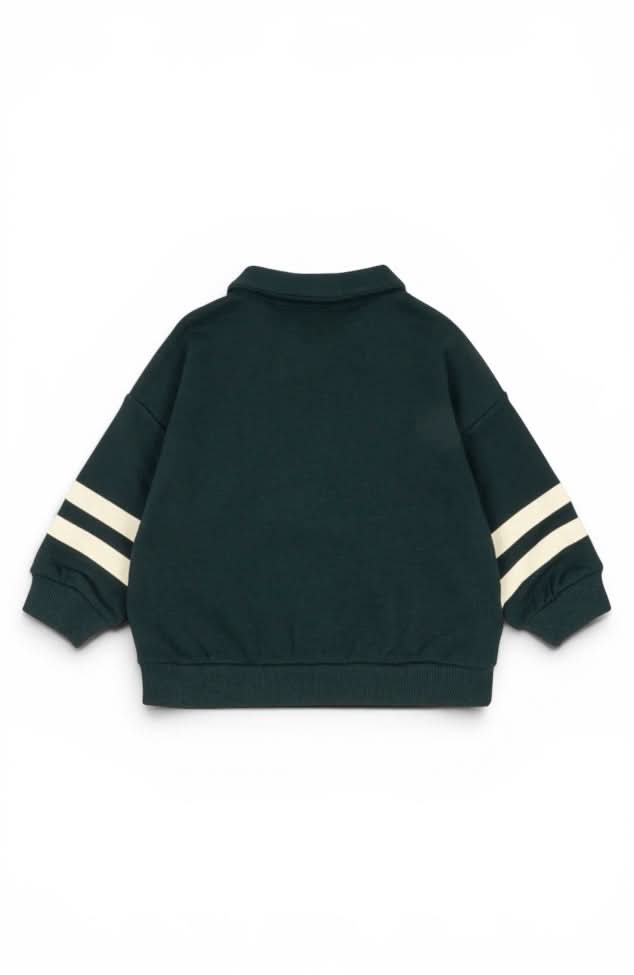 Loupy Half Zip Polo - Pine Grove