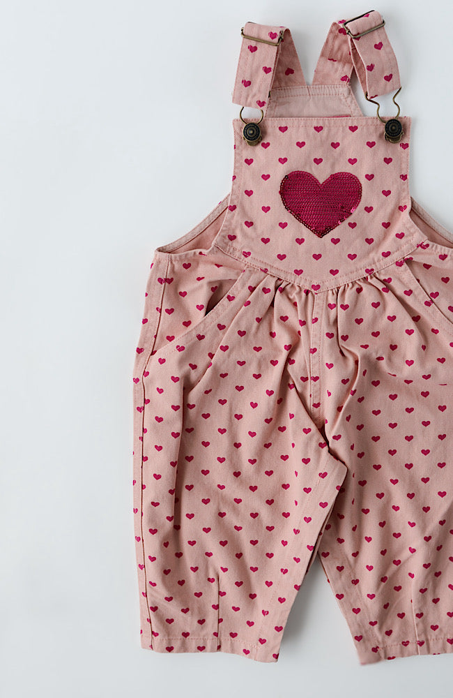Nola Sequin Overalls - Berry Coeur