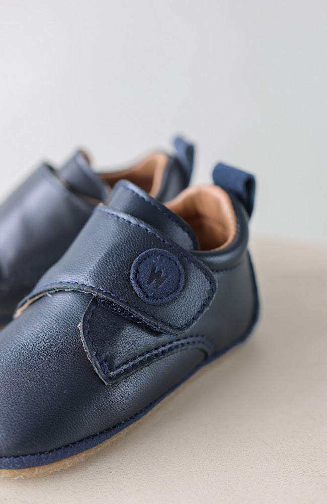 Dakota Leather Indoor Shoe - Navy