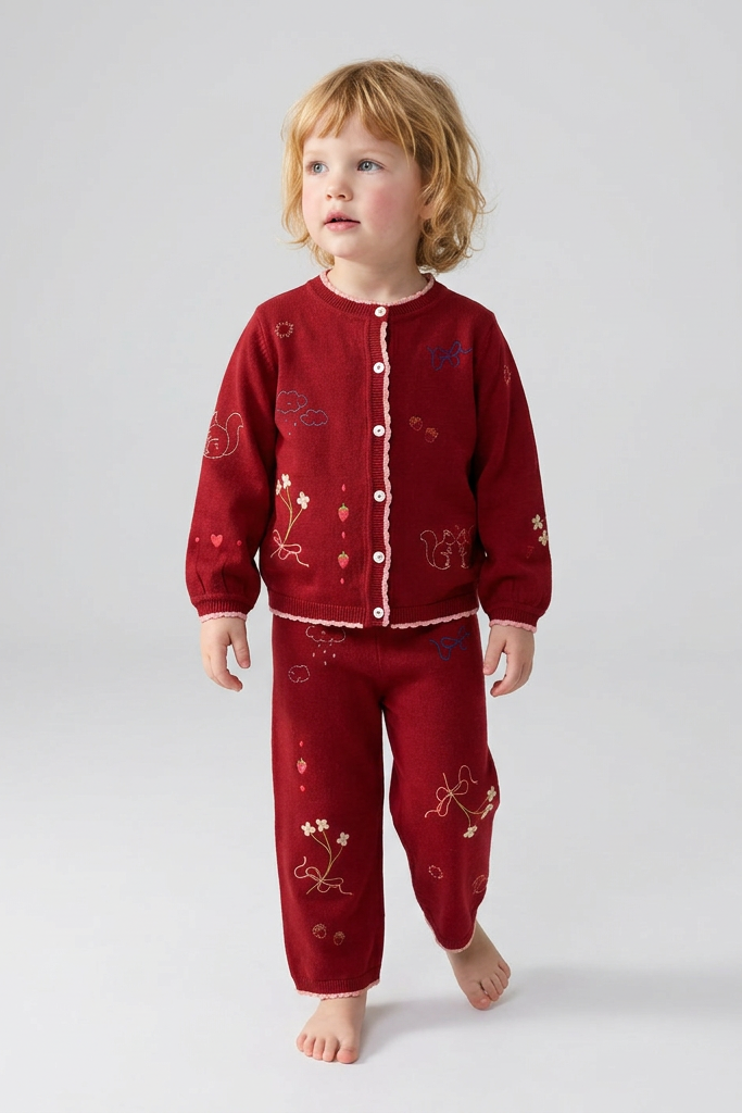 Agnes Pants - Dark Cranberry