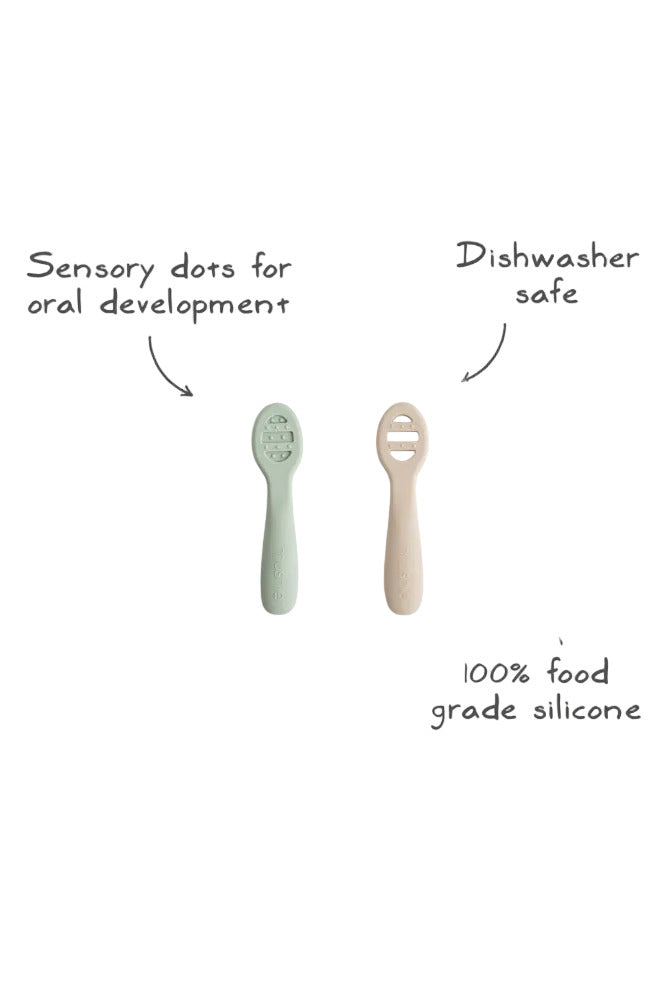 First Feeding Spoons 2pk - Blush/Shifting Sand