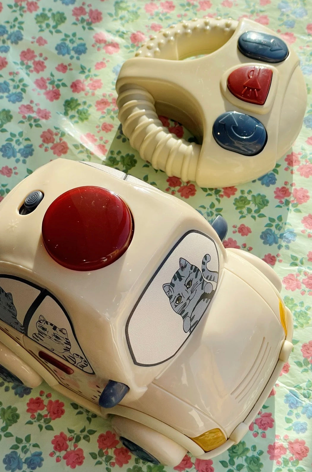 Remote Control Police Car - Beige