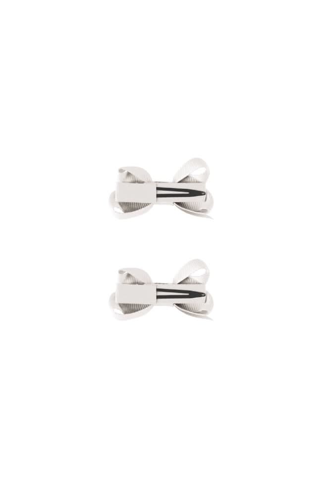Small Bows 2pk - White