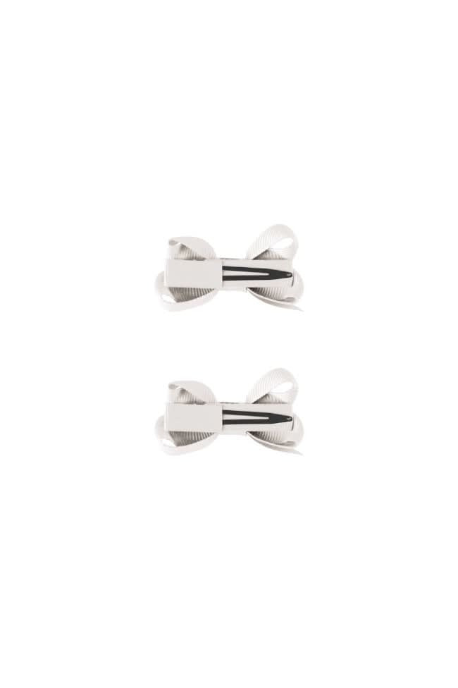 Small Bows 2pk - White