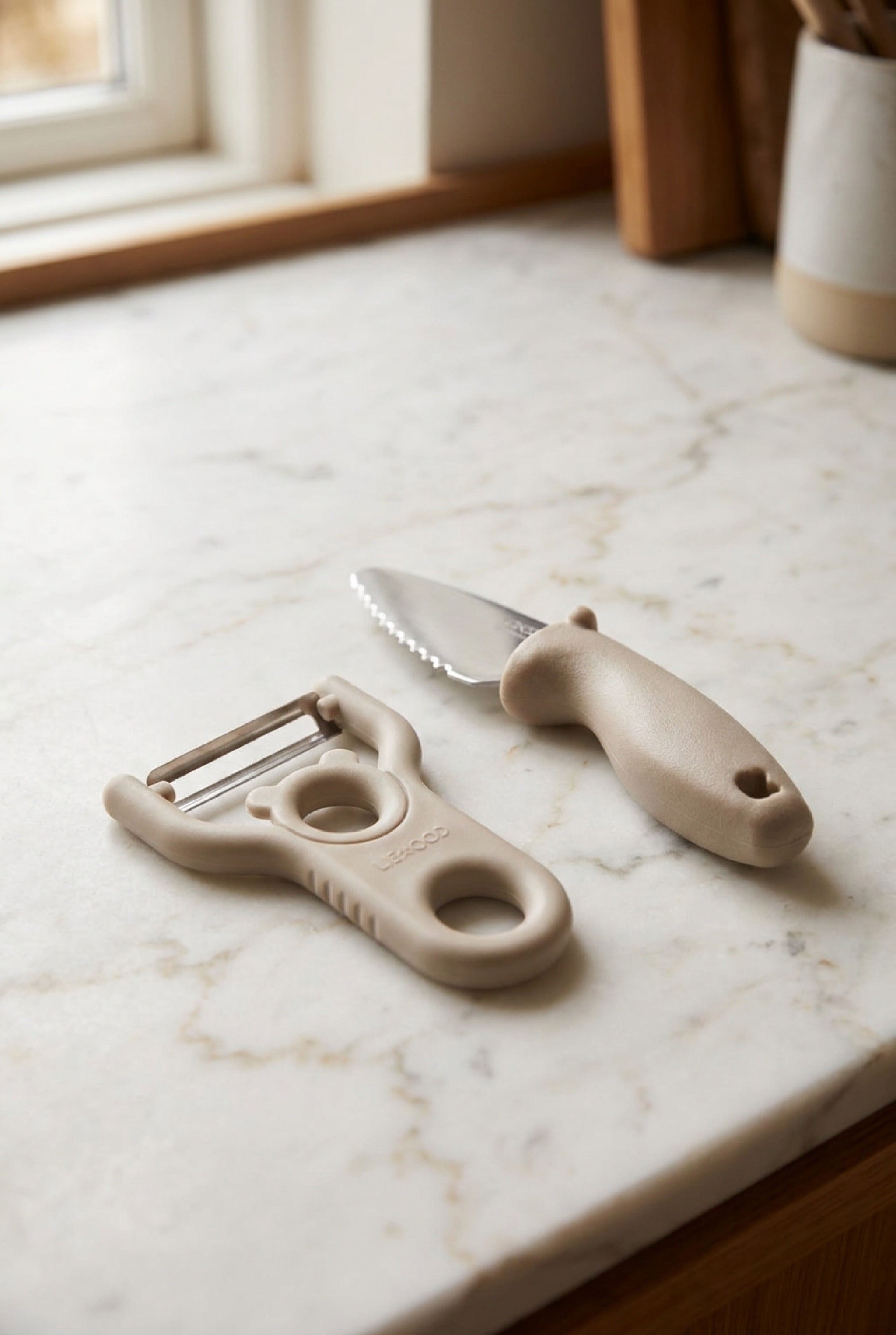 Peeler/Knife Set - Sandy