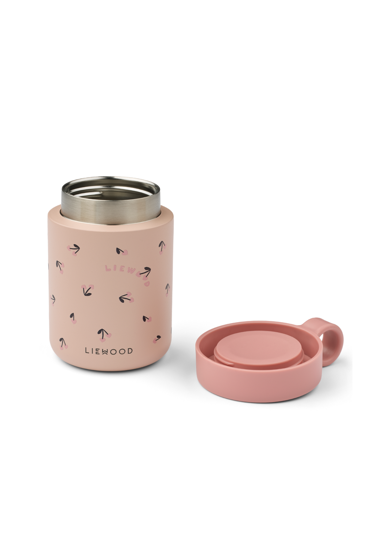 Kiani Printed Food Jar - Mini Cherry Heart / Rosey