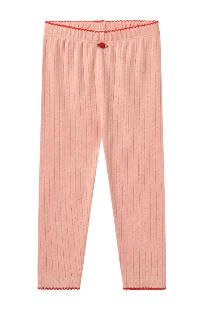 Liva Pointelle Leggings - Warm Pink