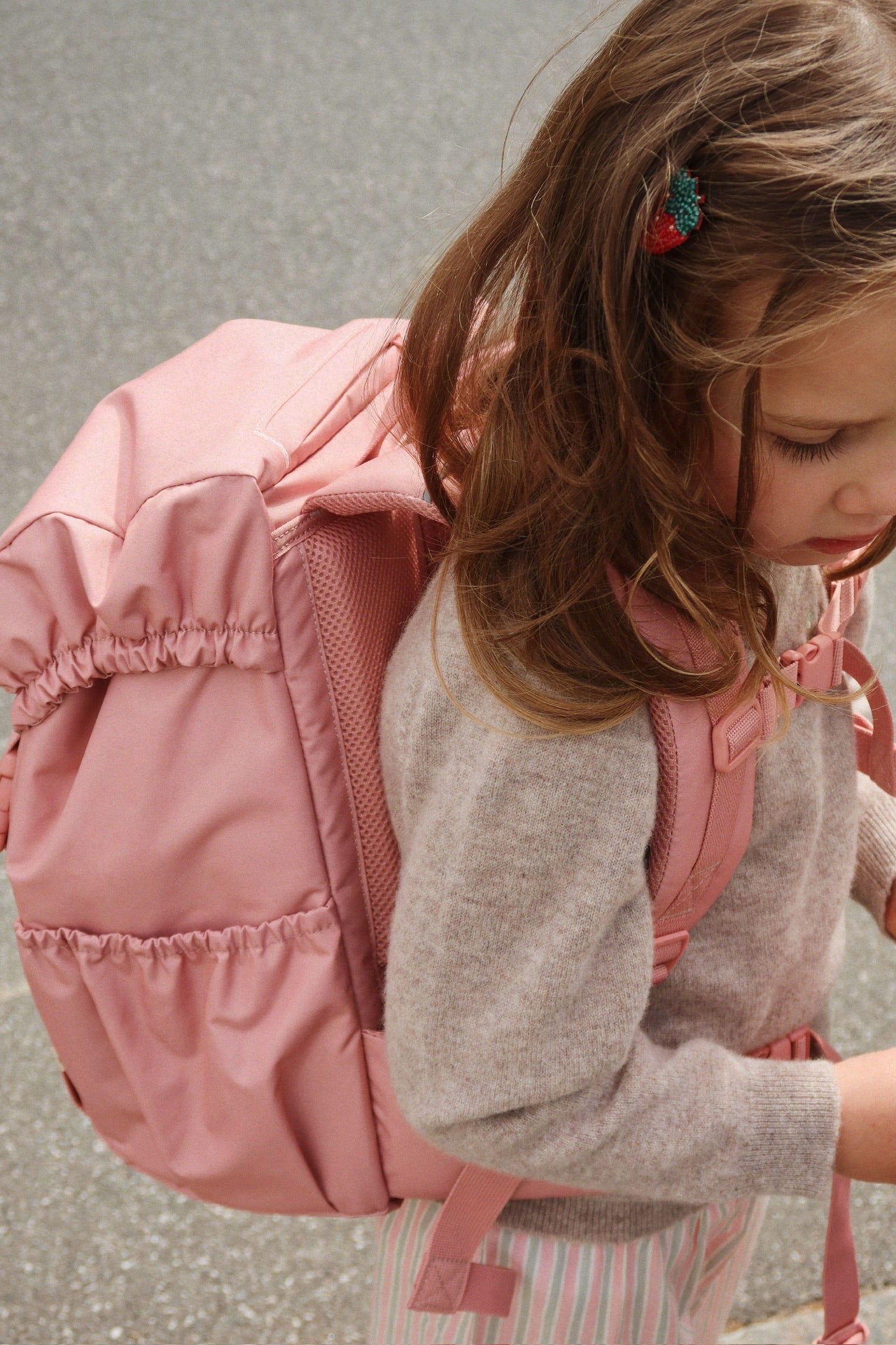 Clover Schoolbag - Cherry