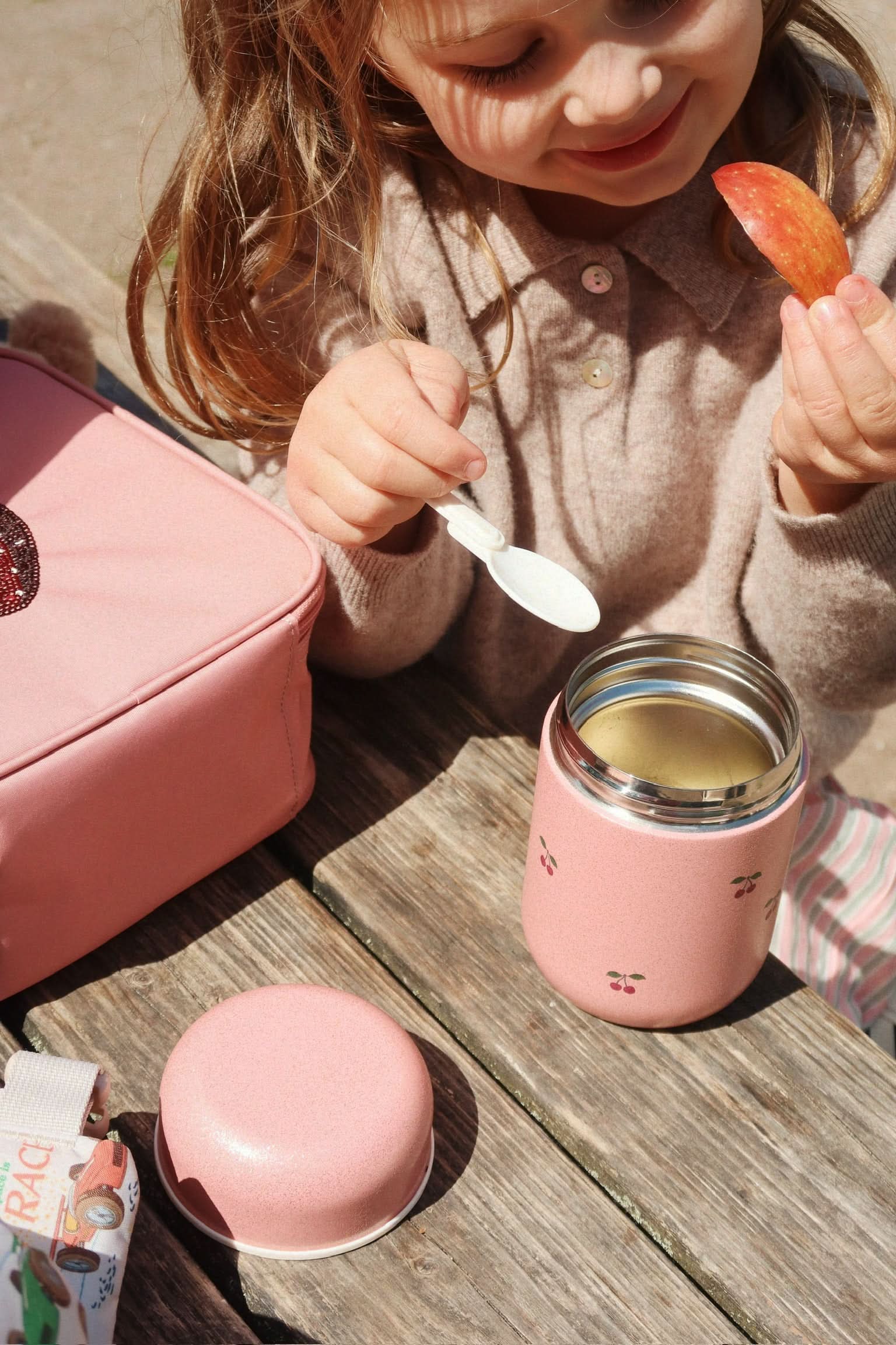 Glitter Thermo Food Jar - Cherry Glitter