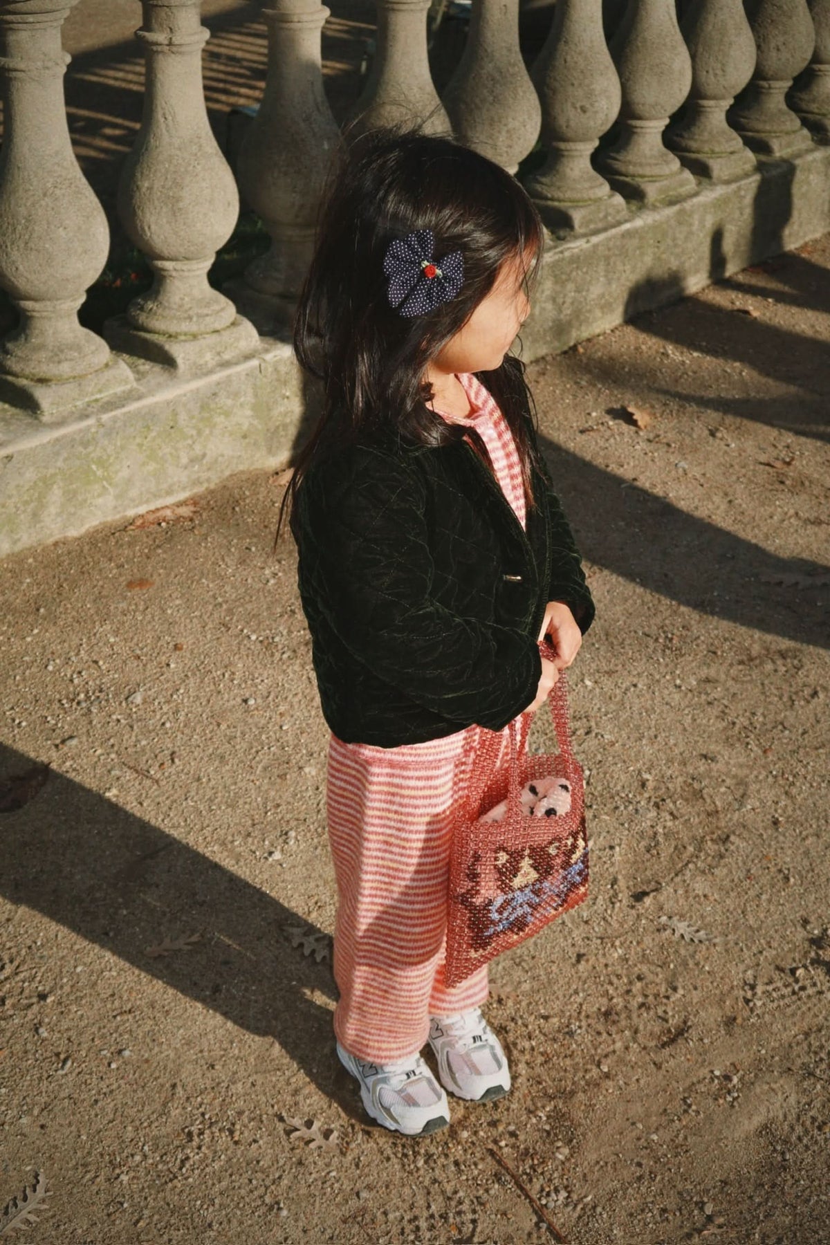 Roli Stripe Cardigan - Rose Cream Stripe