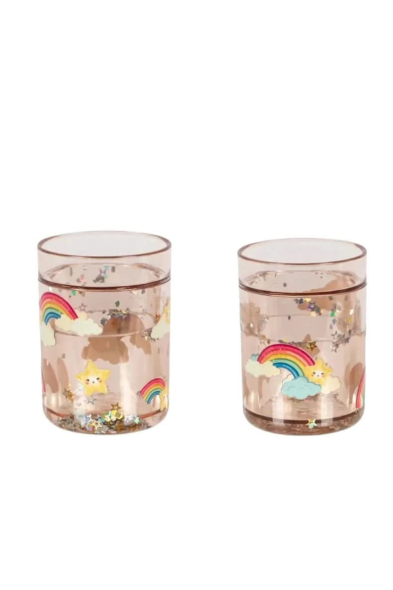 2 Pack Glitter Cup - Rainbow
