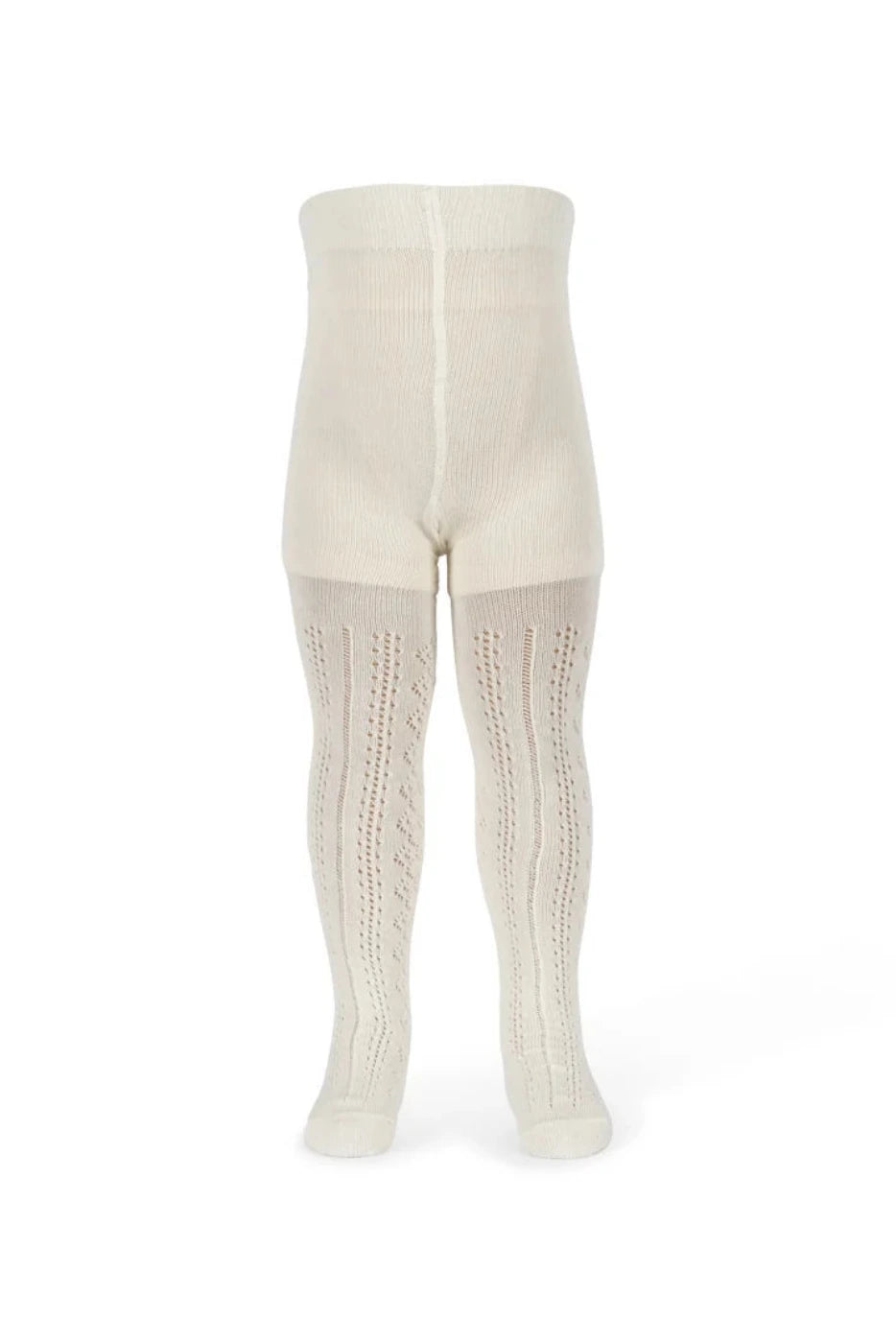 Wool Pointelle Tights - Off White