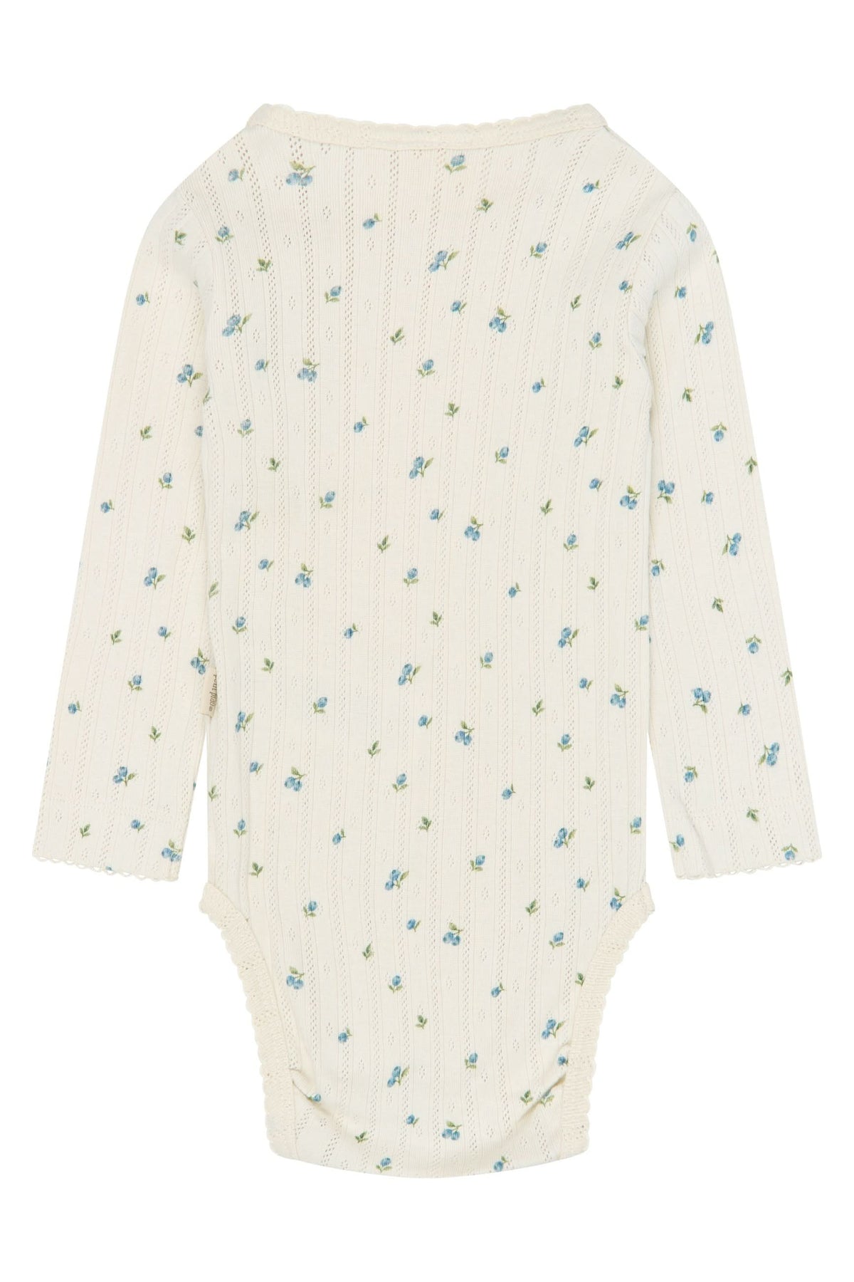 Gracie LS Pointelle Body - Eggnog Blueberry