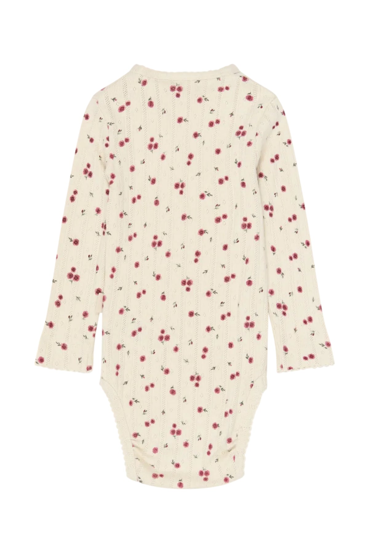 Gracie Pointelle Body - Eggnog Rosehip