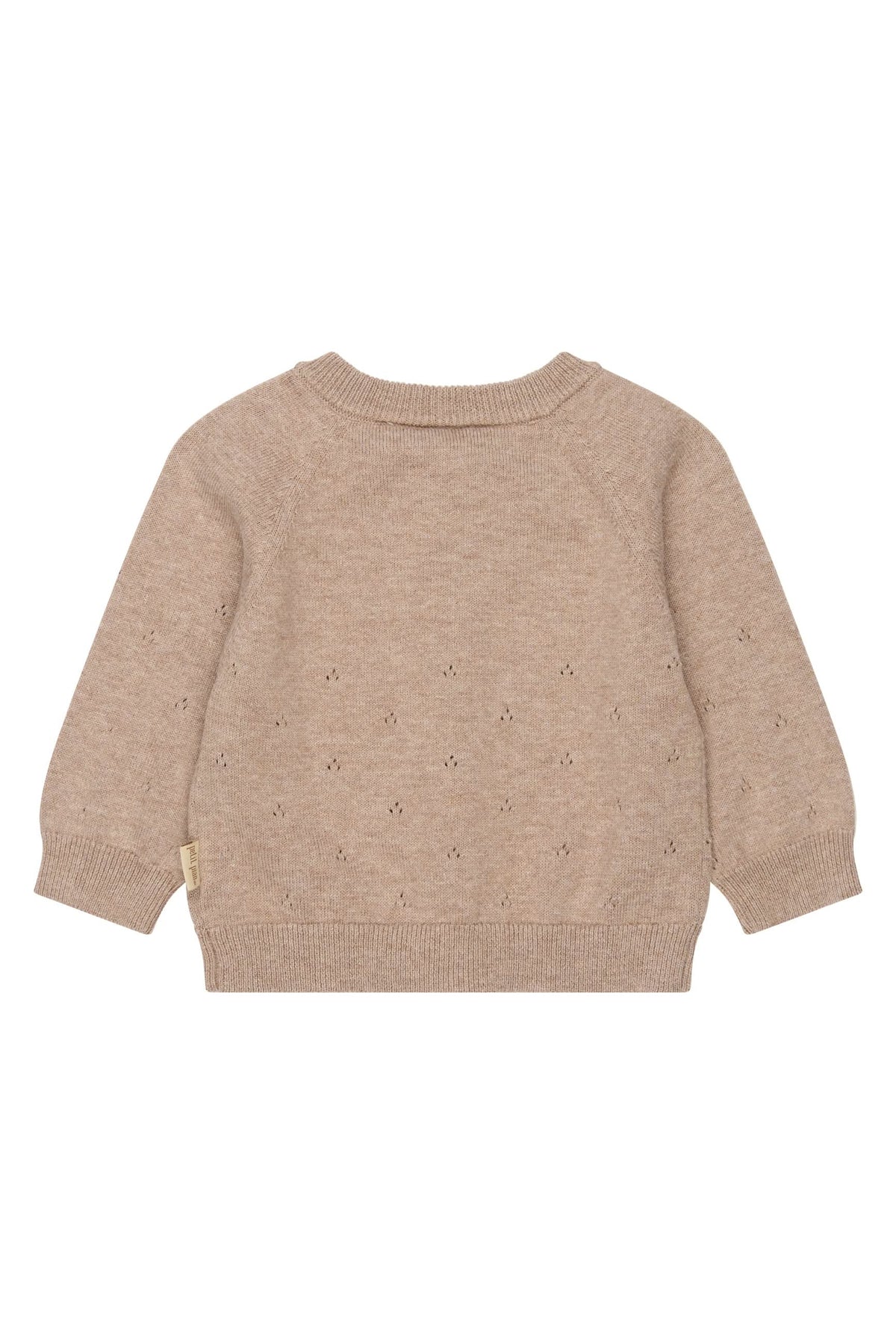 Edris Knit Pointelle Cardigan - Woodsmoke