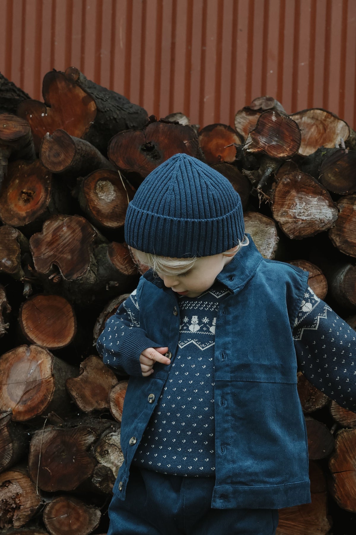 Knit Beanie - Navy
