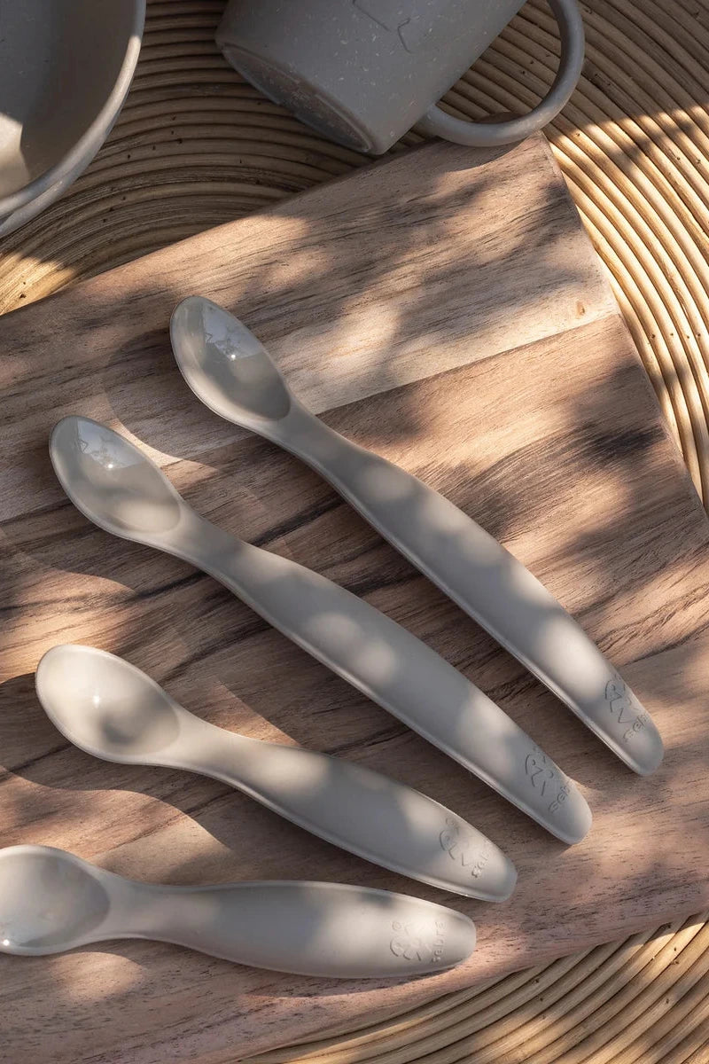Silicone Spoon Set - Jetty Beige