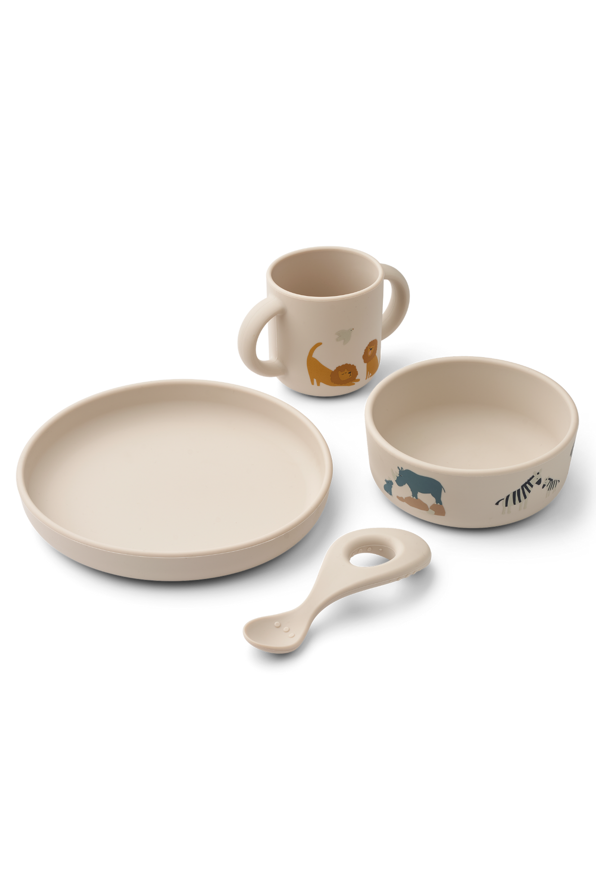 Vivi Printed Tableware Set - All together / Sandy
