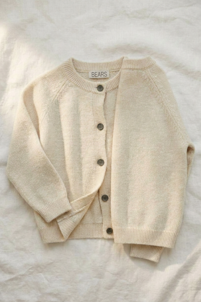 Cashmere Cardigan - Ivory
