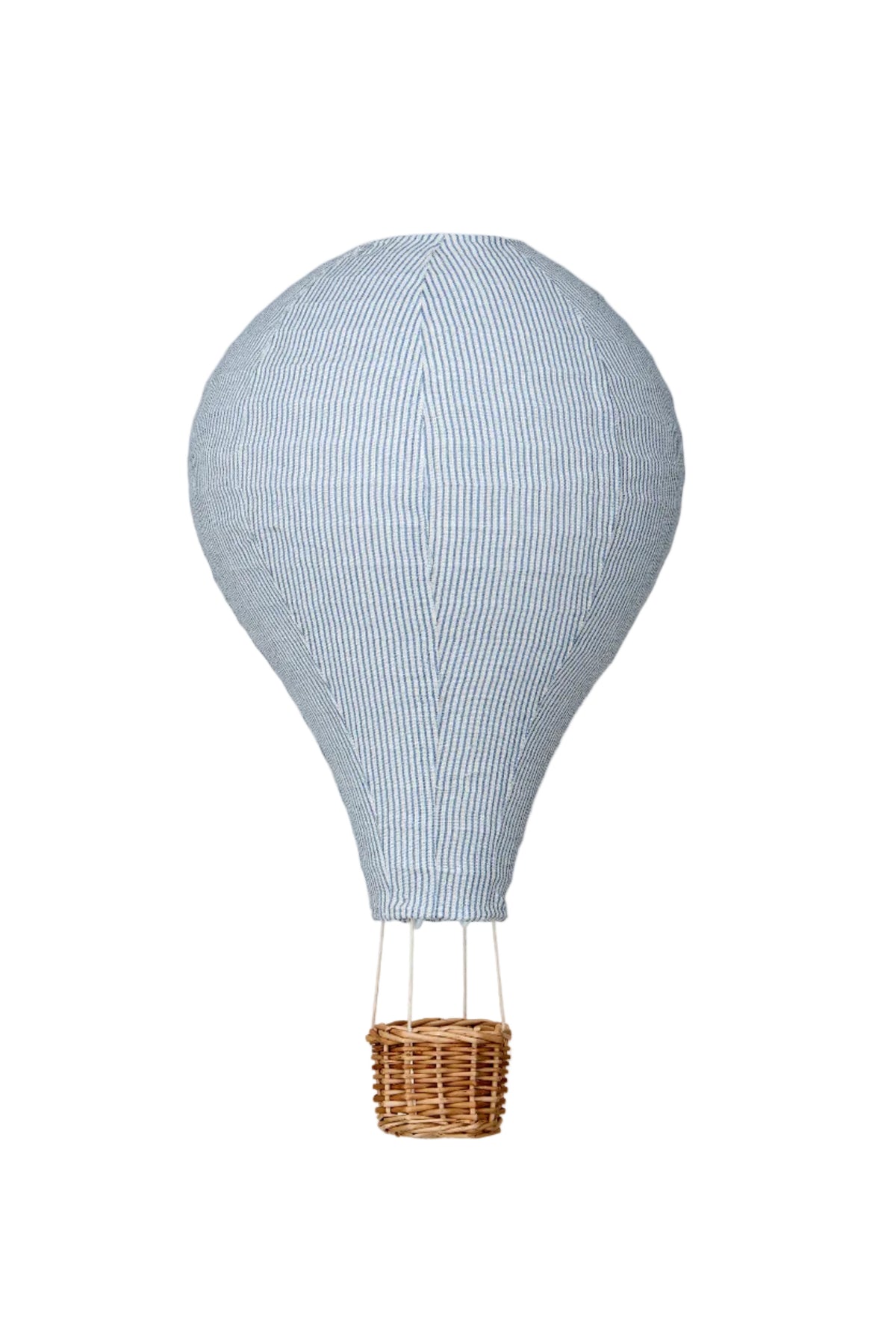 Lamp Shade, Hot Air Balloon - Classic Stripes Blue