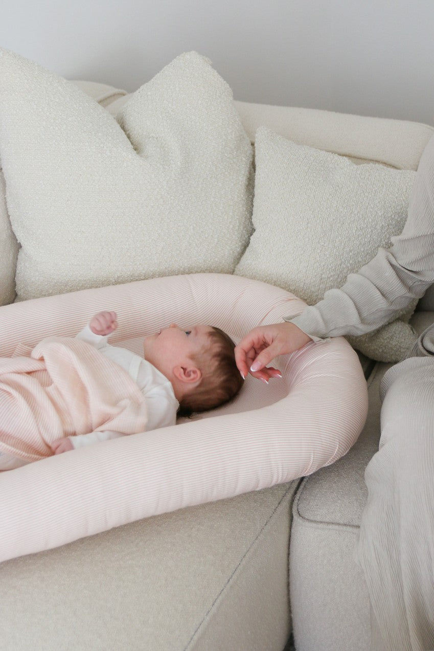 Baby Nest - Classic Stripes Rose