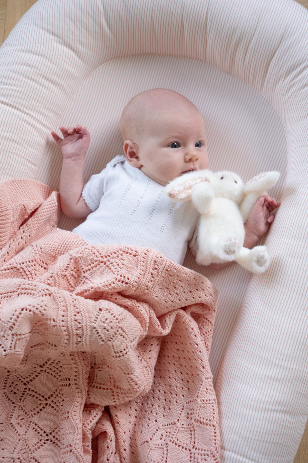 Baby Nest - Classic Stripes Rose