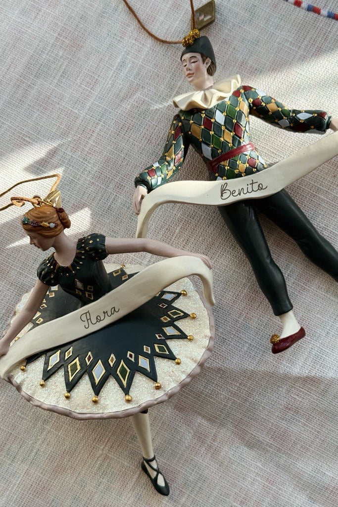 Christmas Ornament Harlekin Ballerina - Multi