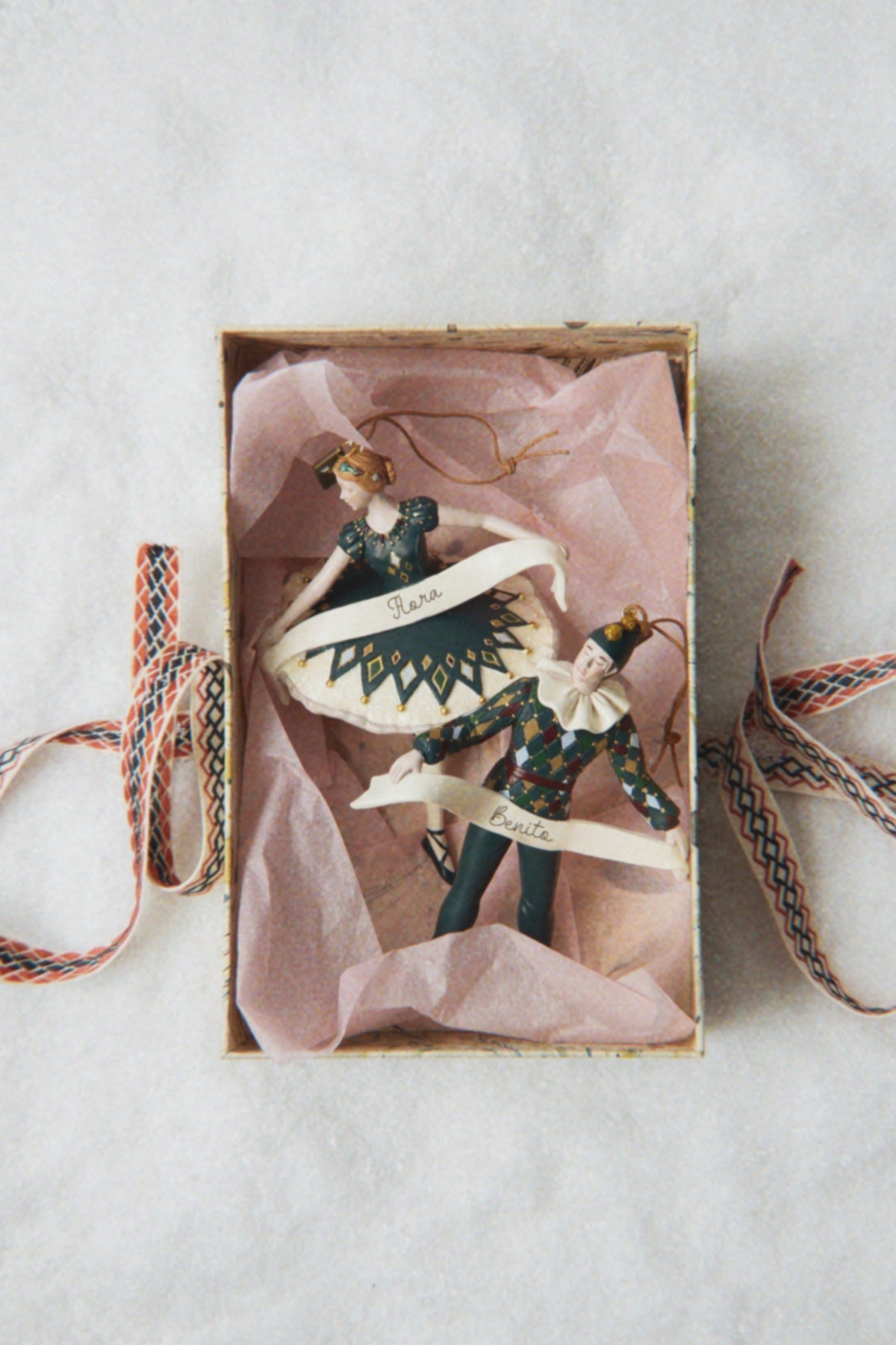 Christmas Ornament Harlekin Ballerina - Multi