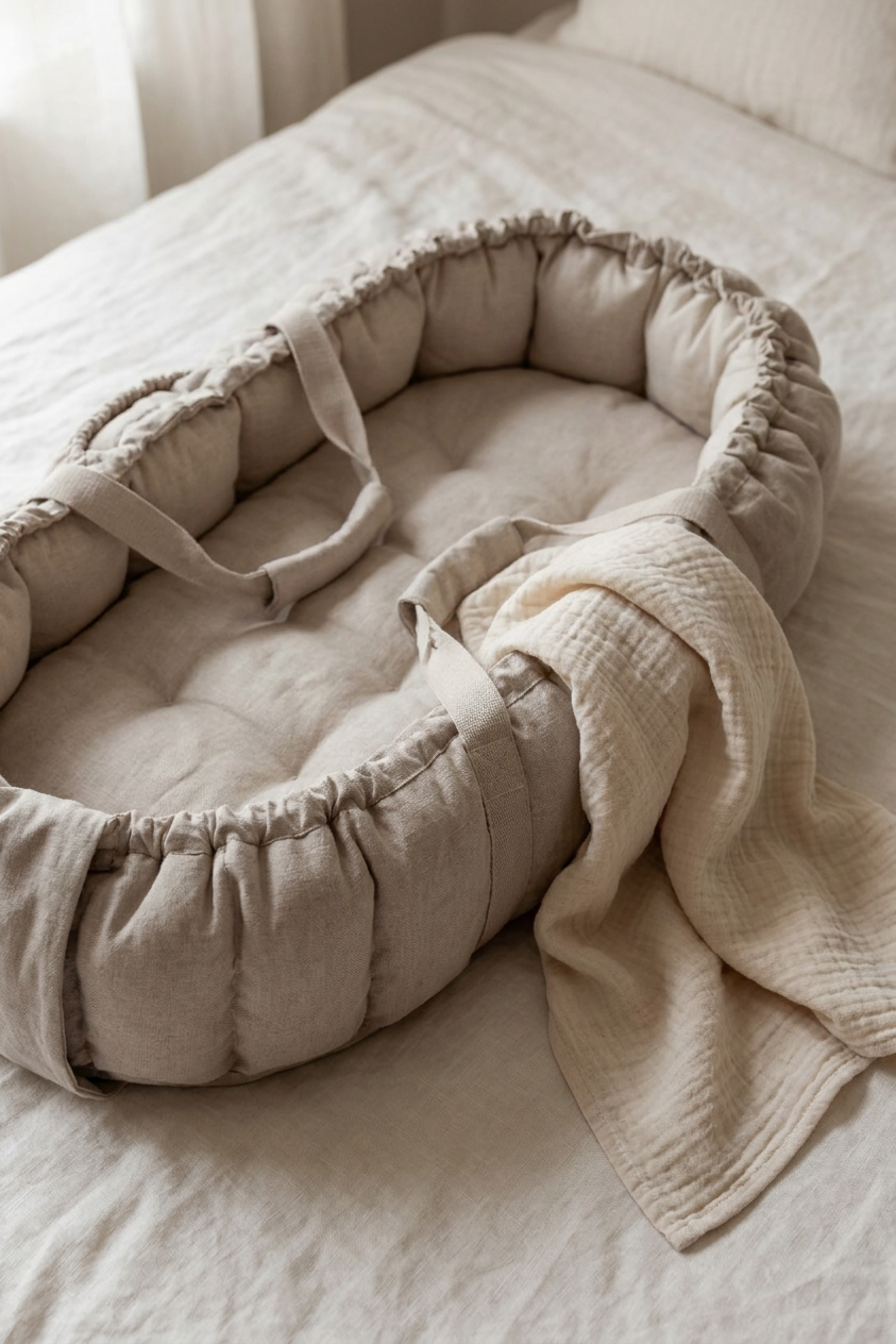 Sebra 3-in-1 Baby Nest - Beige Melange