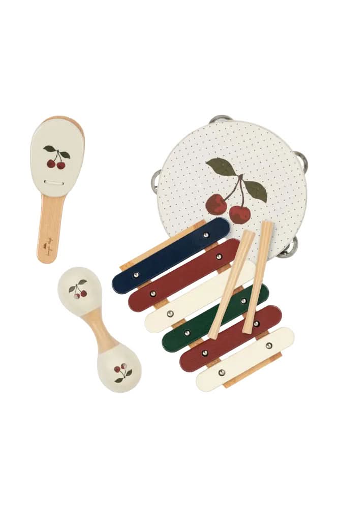 Wooden Music Set - Cherry White
