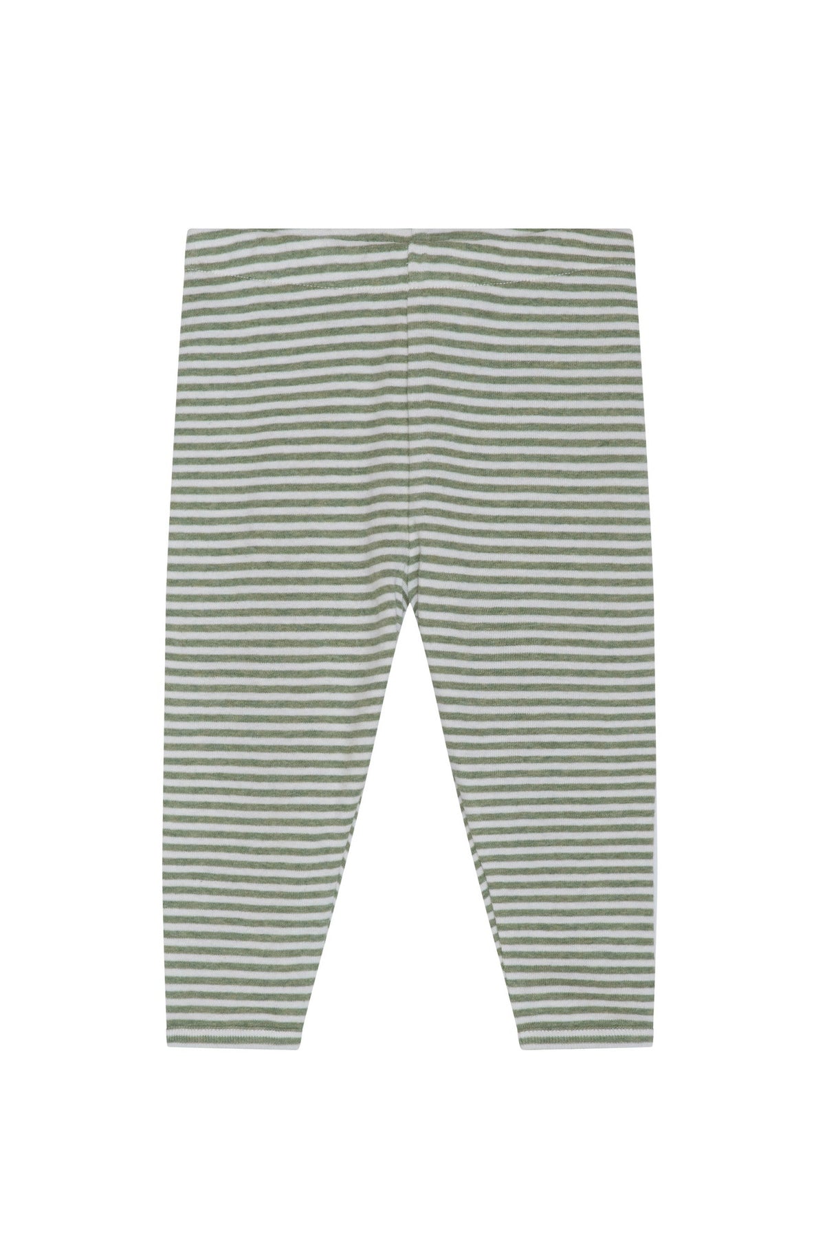 Baby Leggings Stripe - Moss / Offwhite