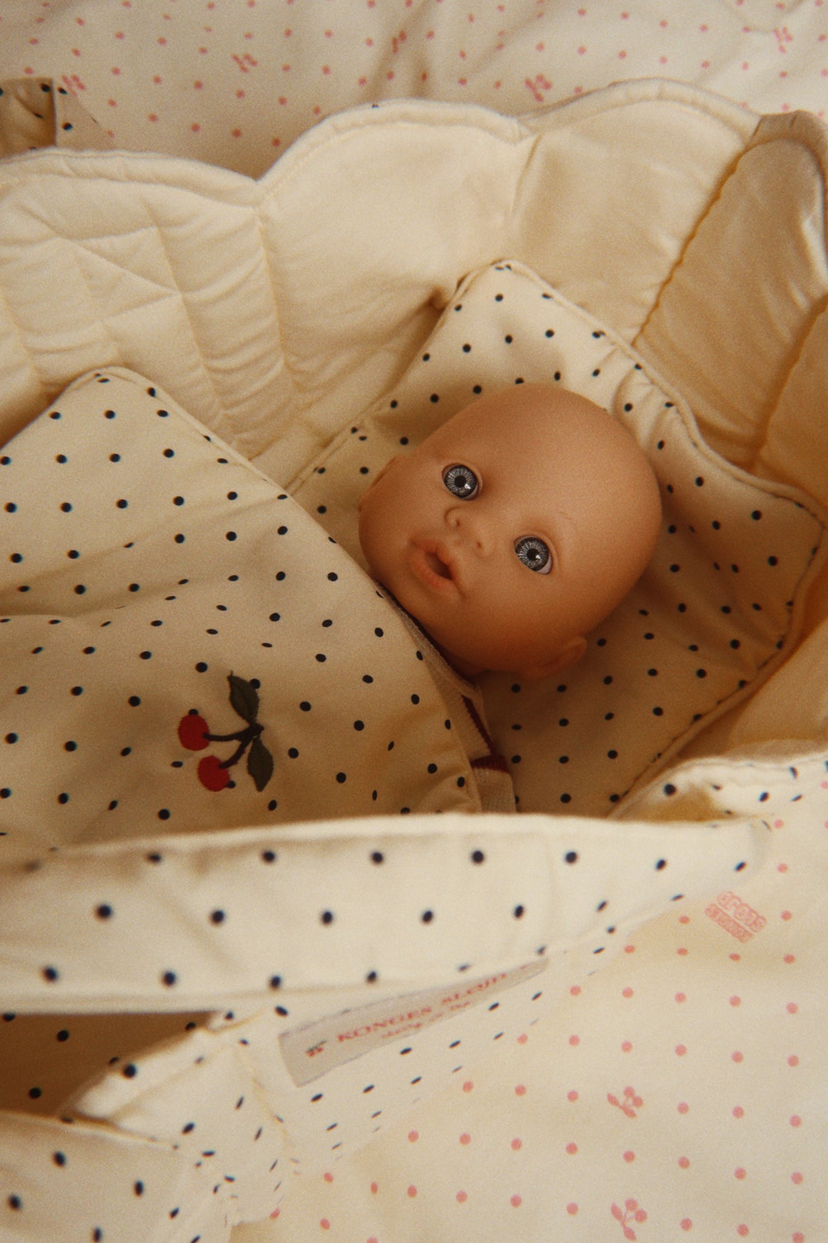 Doll Bedding - Cielo Dot