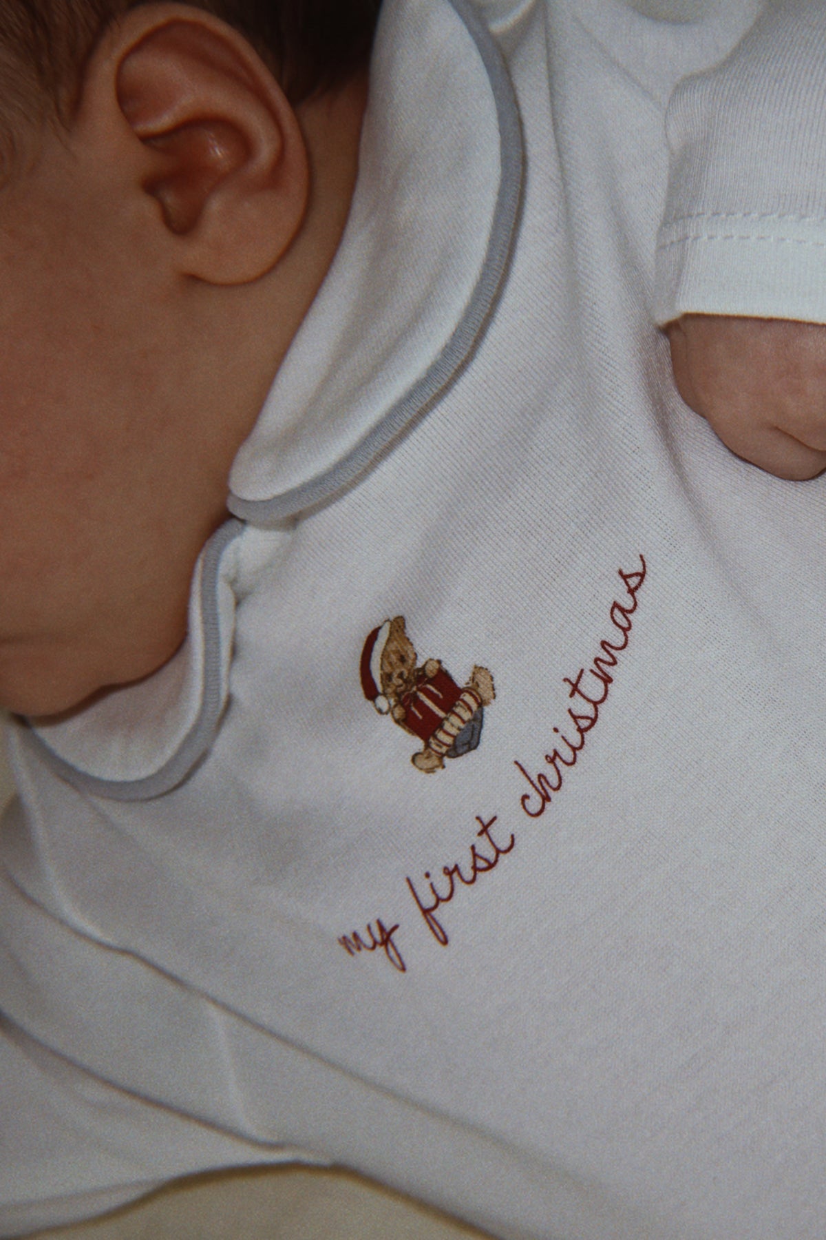 My First Christmas Onesie - Optic White