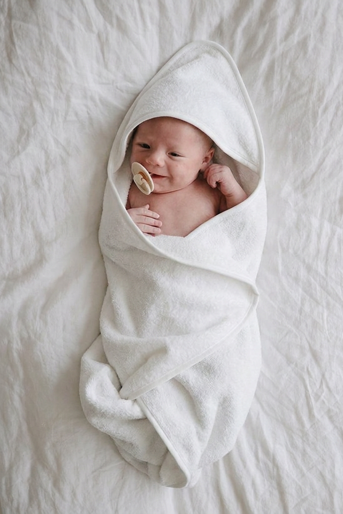 Hooded Towel - Pearl