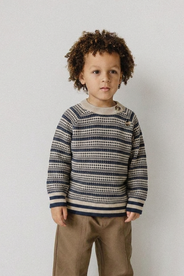 Girch Nordic Knit Pullover - Navy Blazer
