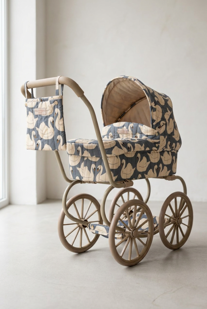 Minnie Doll Pram - Swan