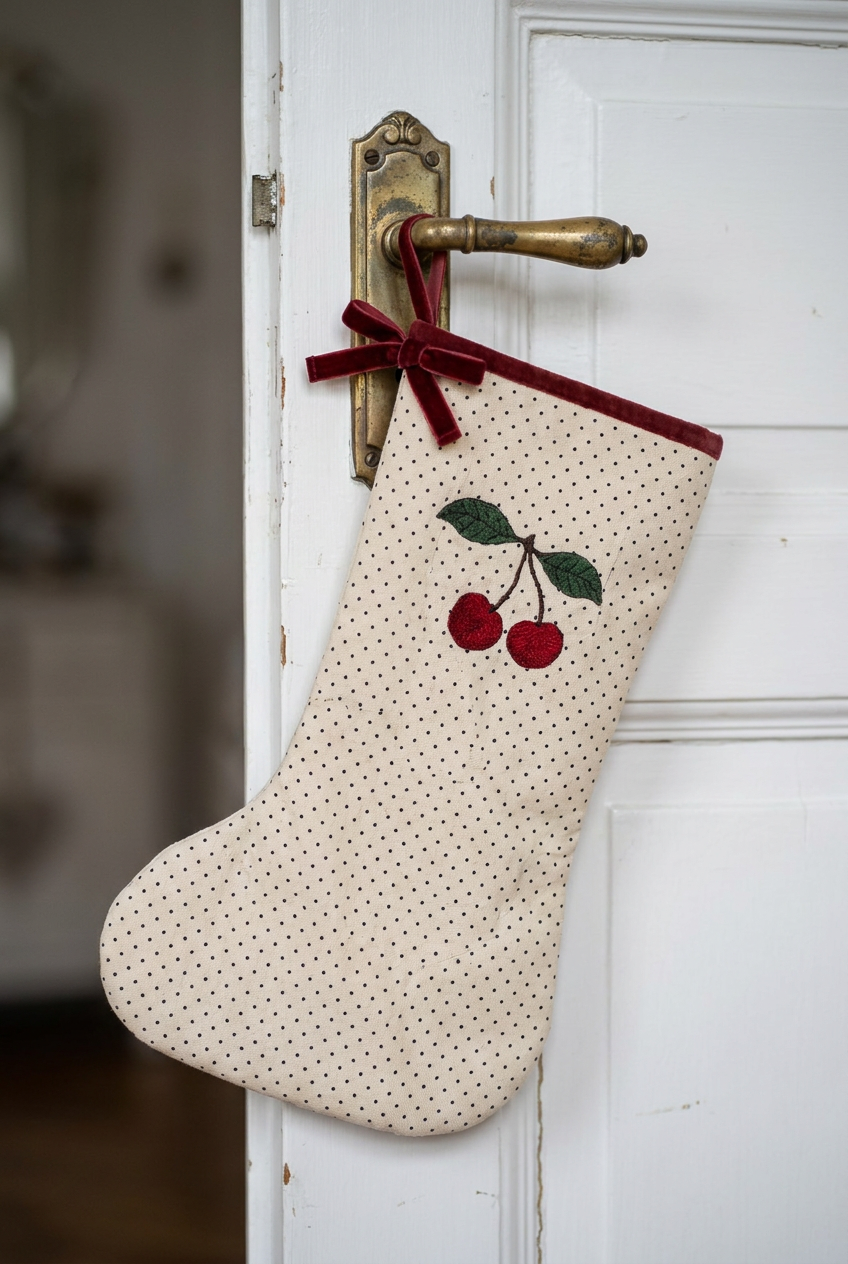 Christmas Stocking - Cherry