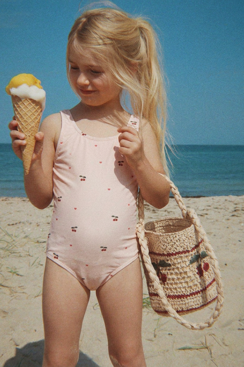 Merle Swimsuit - Cherry Coeur Rose