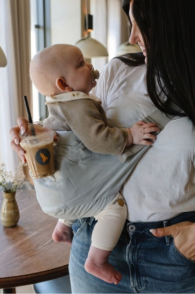 Upsie Sling Carrier - Pearl Grey