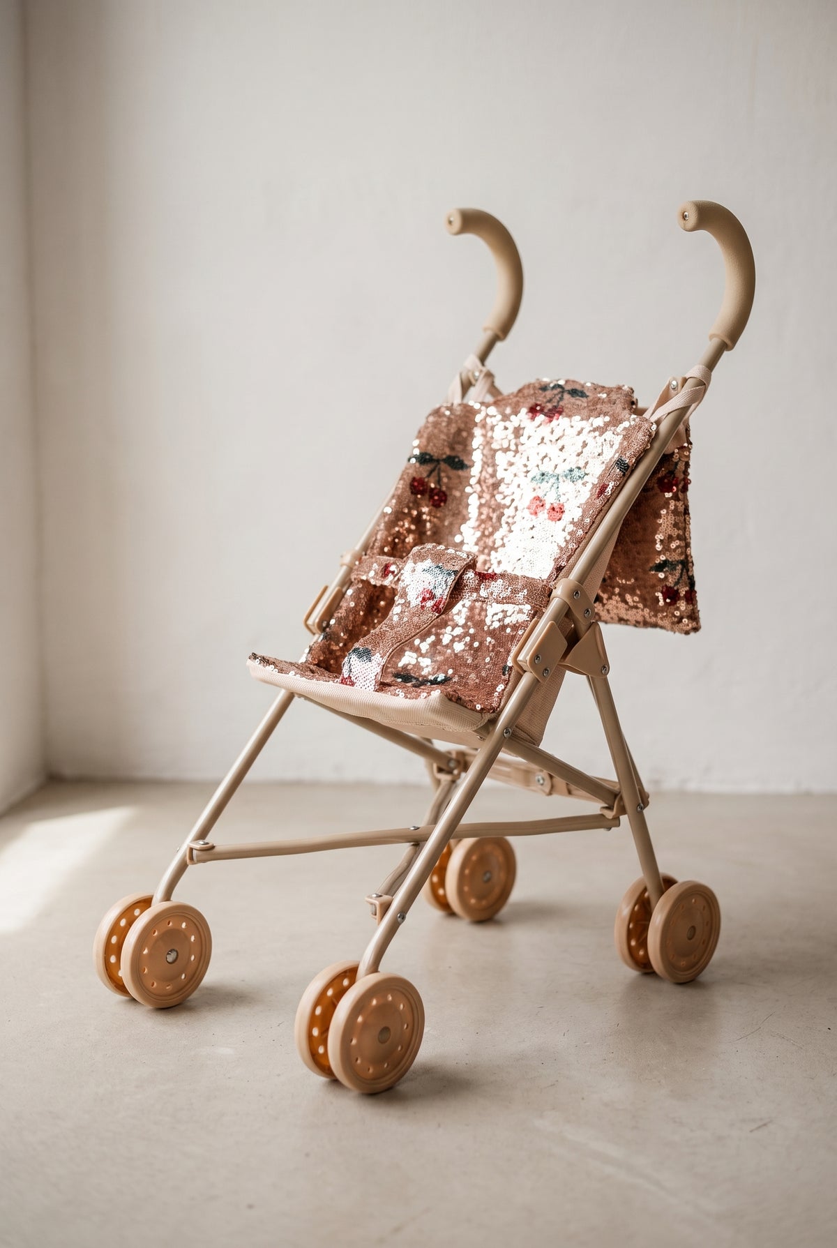 Sparkly Doll Stroller - Cherry Sequin