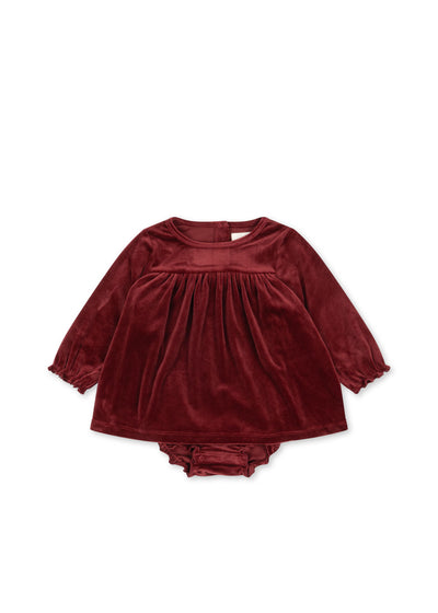 Jingle Romper Dress - Red Dahlia