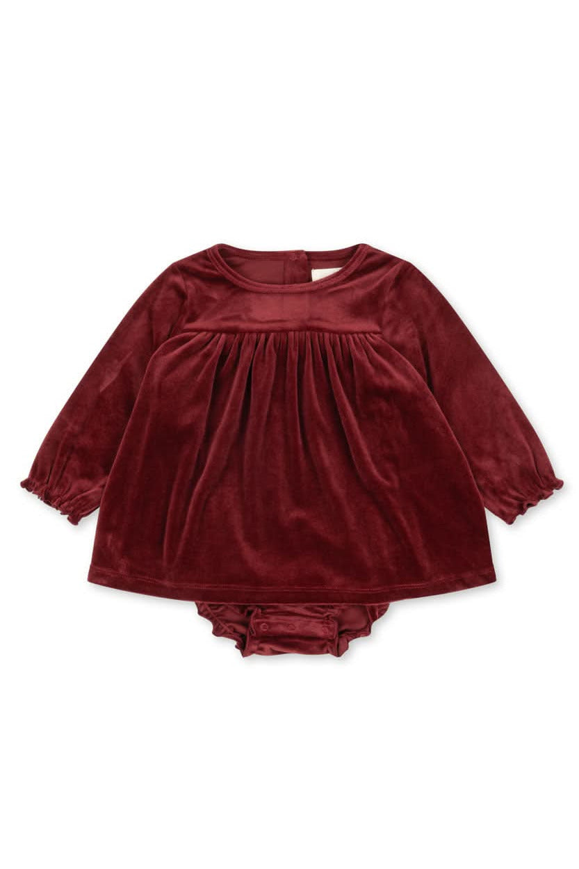 Jingle Romper Dress - Red Dahlia