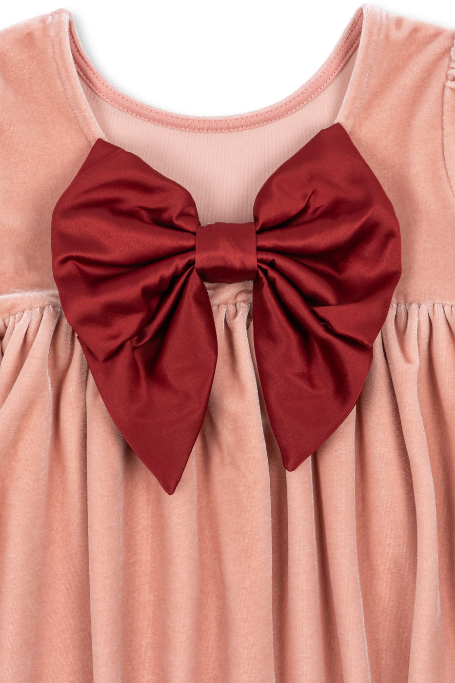 Gia Bow Dress - Mellow Rose