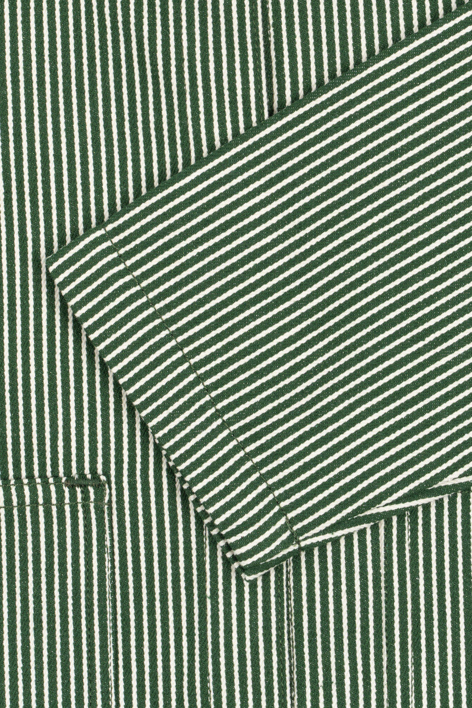Luc Shirt Jacket - Milk Verte Stripe