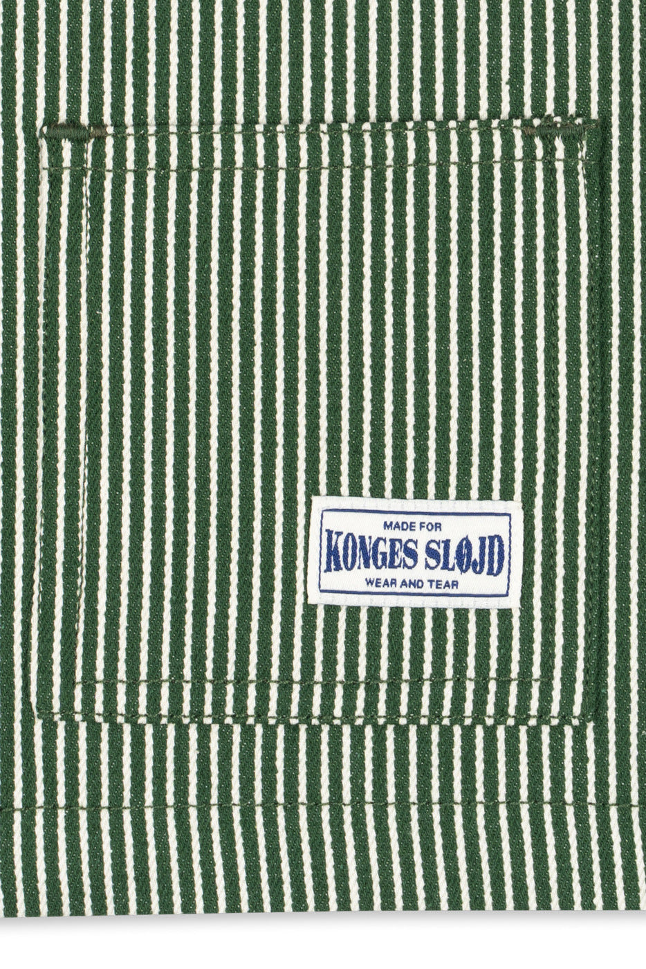 Luc Shirt Jacket - Milk Verte Stripe