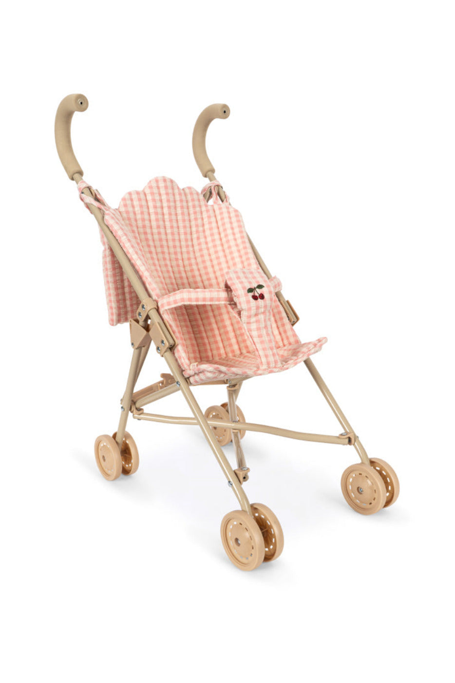 Poppy Doll Stroller Set - Pink Check